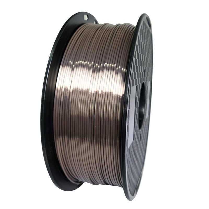 pla 3d pinter filament silk roe gold 1.75mm 1kg silky shine printing materials metal color thread material shiny metal metallic: Default Title