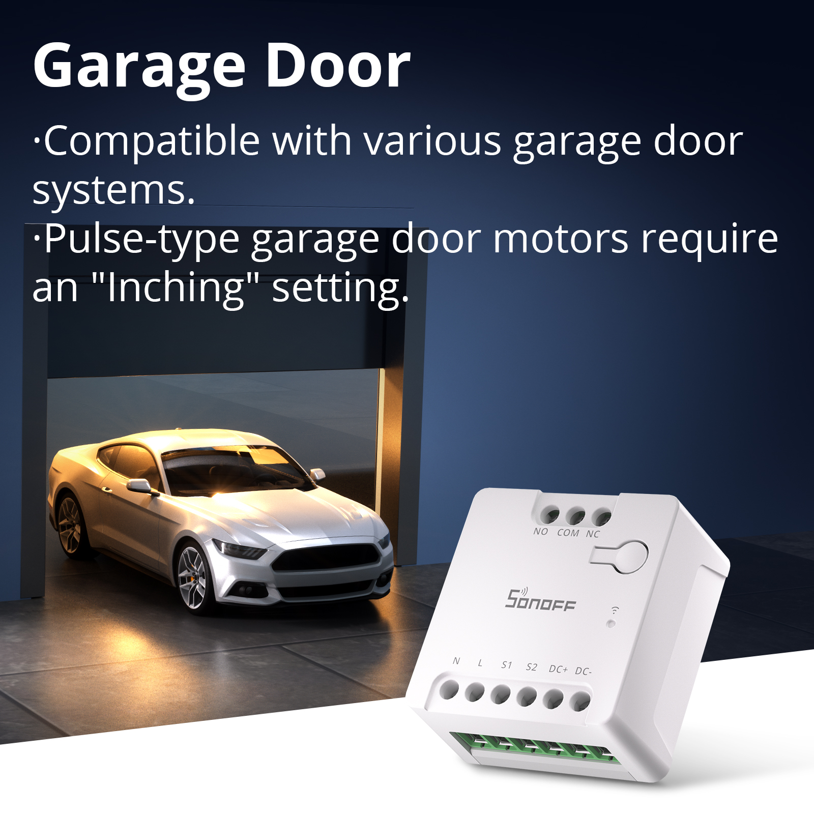 SONOFF MINI-D Wi-Fi Smart Switch Eerste MINI droog contactrelaisapparaat met matter Ondersteunt AC/DC-voeding Schakelaarbediening