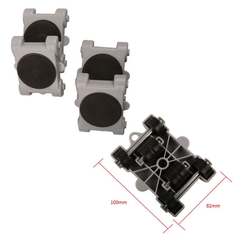 8pcs/set Furniture Mover Tool Set Transport Shifter Lifter Wheels Heavy Stuffs Moving Wheeled Roller Bar Easy to Move Furniture