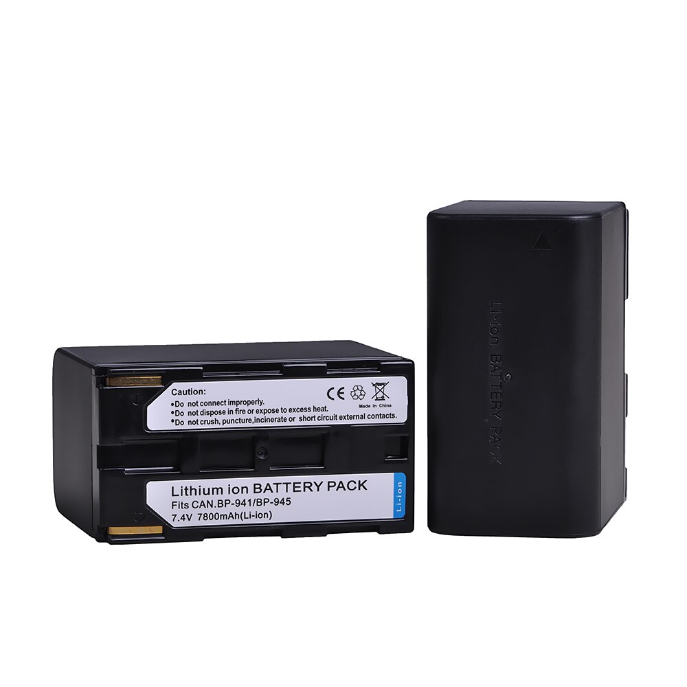 7800mAh BP-941 BP-945 BP941 BP945 batería para Canon A1S XH... G1... G1S XL H1... H1A XL H1S... XL1... XL1S... XL2... GL1... GL2 XH A1