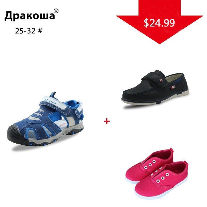 Apakowa heldig pakke 3 par piger drenge sko afslappede sko farve tilfældigt sendt til en pakke eu størrelse 25-32