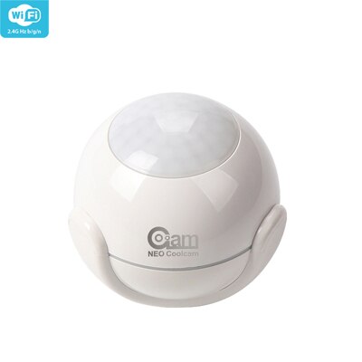 Coolcam wifi bevegelsessensor alarmdetektor pir bevegelsesdetektor for smart hjemmeautomasjon og appvarsling, trenger ingen hub: Wifi pir 1 stk