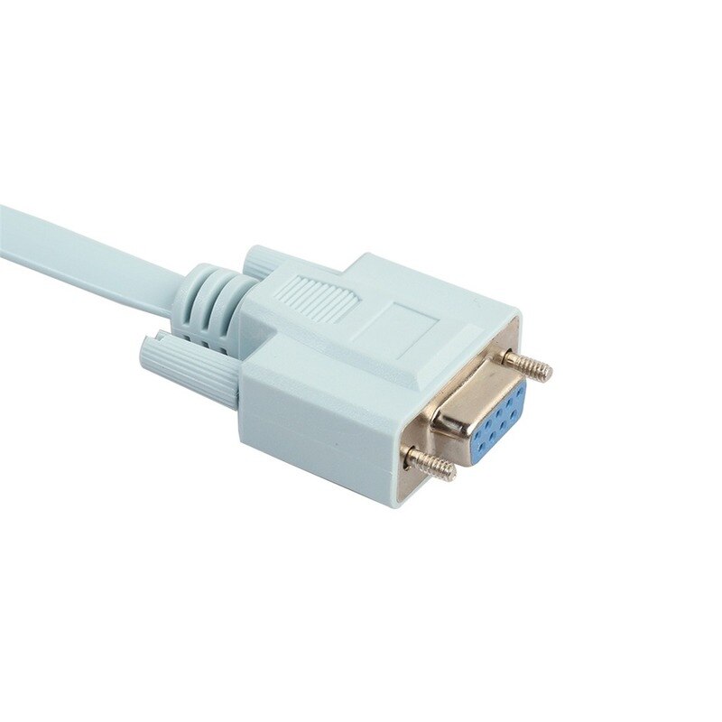 Cable RJ45 Cat5 Ethernet to Rs232 DB9 COM Port Serial Female Routers Network Adapter Cable Blue 1.8m 6Ft