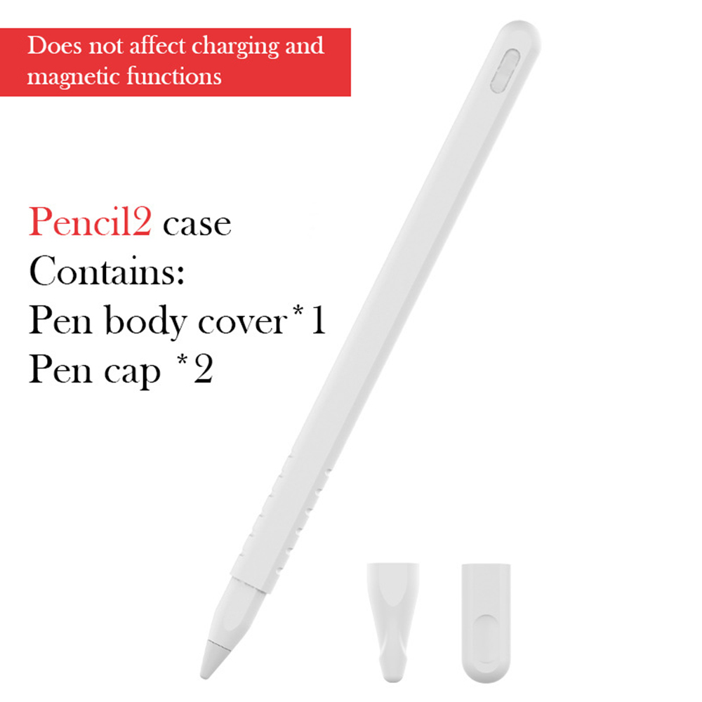 Silicone Case for Apple Pencil Pro Stylus Silicone Pen Cover with Pen Cap for Apple Pencil 2 2nd Generation Cover Protect Sleeve: XXL / Dark Olive