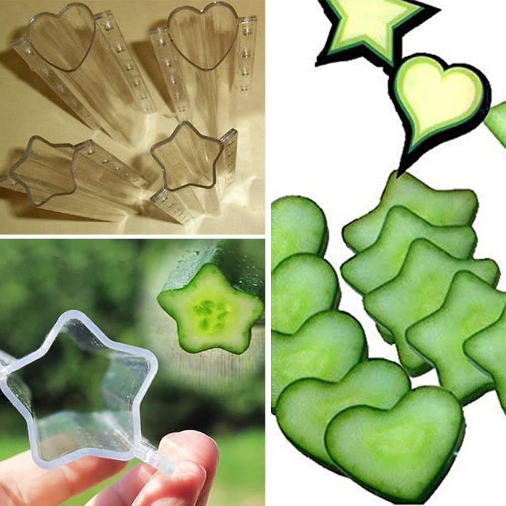 Star Shape Heart Shaped Cucumber Shaping Mold Garden Vegetable Grow Forming Mould Transparent Star Shaped Fruit Growing Molds