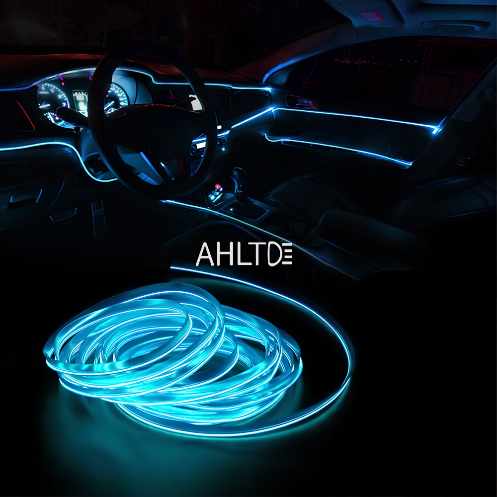Auto DIY Flexible Ambient Light Party Atmosphere Diode 1M/2M/3M/5M Car Interior Led Decorative Lamp EL Wiring Neon Strip DC 12V