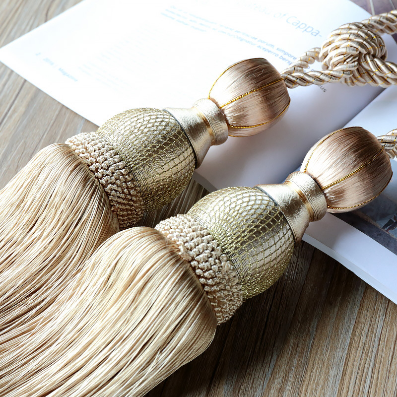 1pc Premium Gordijn Gesp Clips & Tiebacks - Zware Decoratieve Houders voor Gordijnen Moderne Kwasten (16 Kleuren)