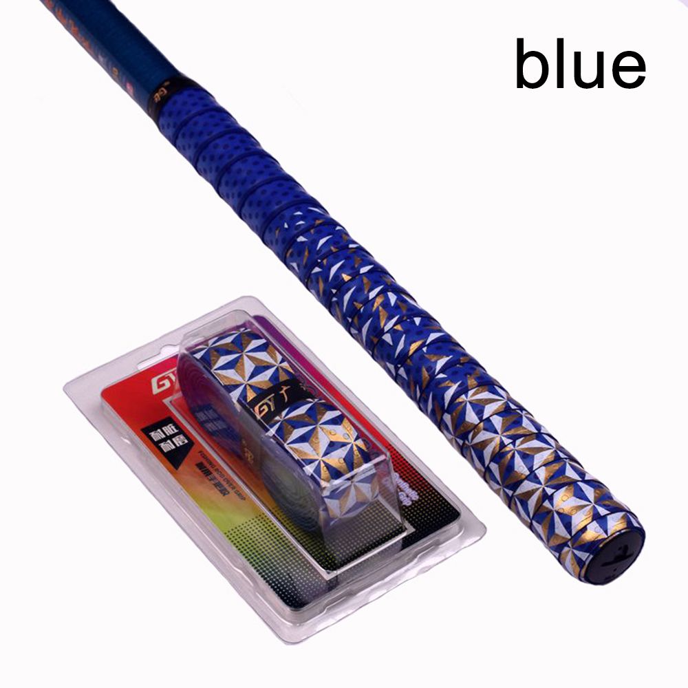 1.8m nastro antiscivolo addensare Sport fascia per il sudore Design della chiglia avvolgimenti sopra la bici manico per canna da pesca per Badminton mazze da Baseball: blue 1.6m