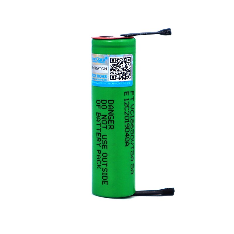 VariCore-batería de litio VTC5A, 2600mAh, 18650, descarga 30A, 18650VTC5, hojas de níquel para manualidades