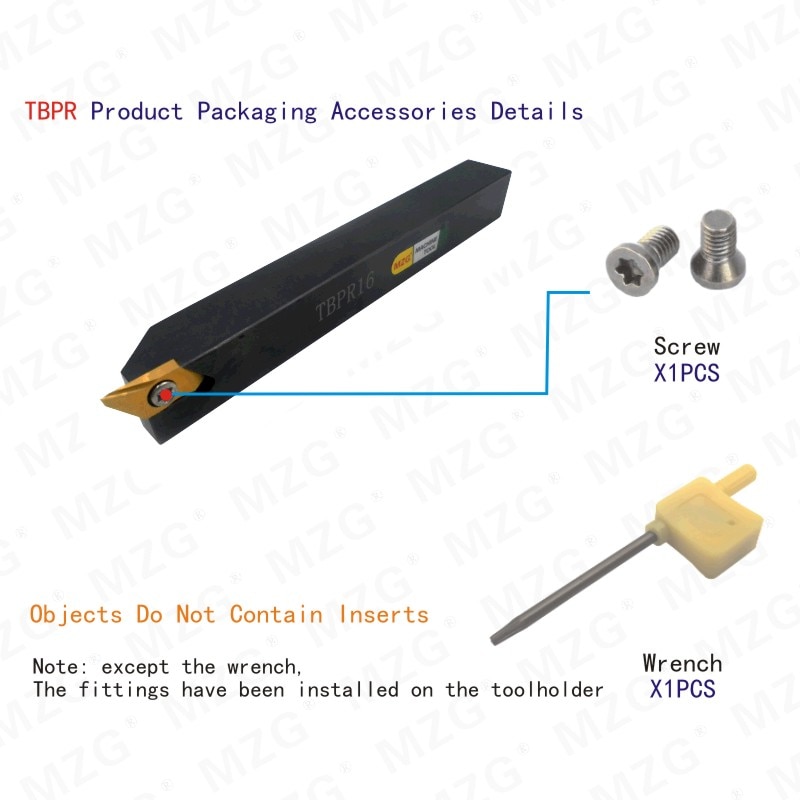 MOSASK TBPAR TBPR Toolholders Small Parts Processing Cutter CNC Lathe After Turning Cutting Tools