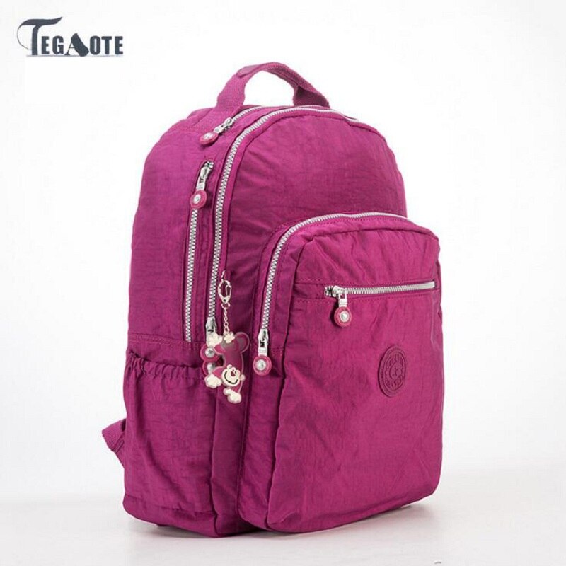 TEGAOTE Women Backpack for Teenage Girls Nylon Backpacks Mochila Feminina Female Travel Bagpack Schoolbag Sac A Dos: 4