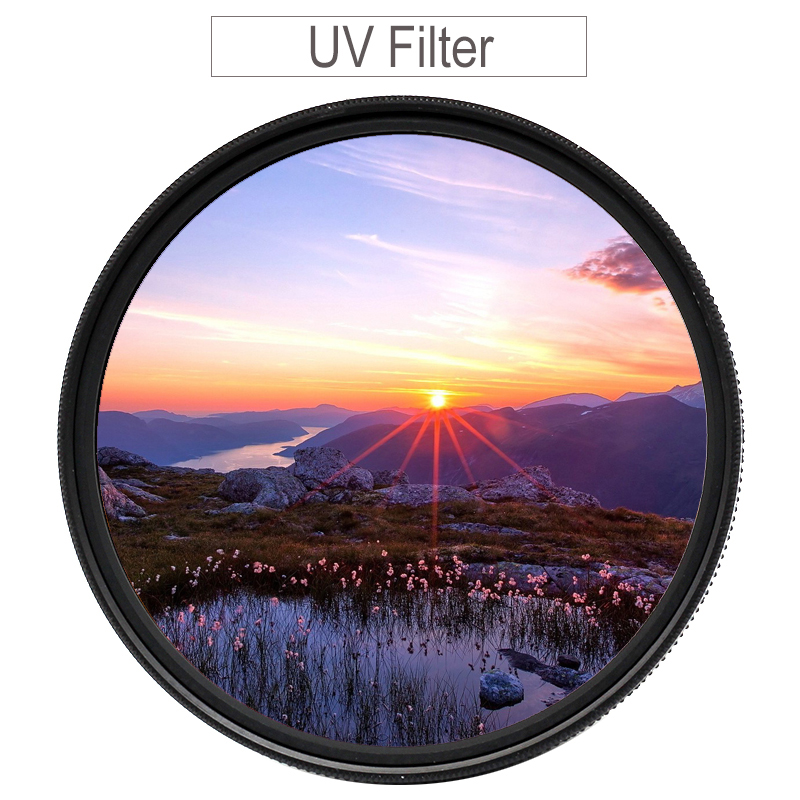 55mm UV Bescherming Lens Filter voor Nikon D5600 D5300 D3500 D3400 D3300 w/AF-P DX 18-55mm Lens