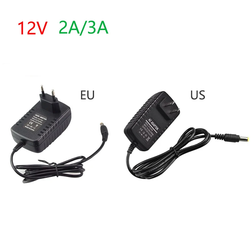 AC 110-240 V naar DC 12 V 1A 2A 3A Universele Power Adapter Supply Lader Converter Schakelaar EU US Plug Transformator LED Driver