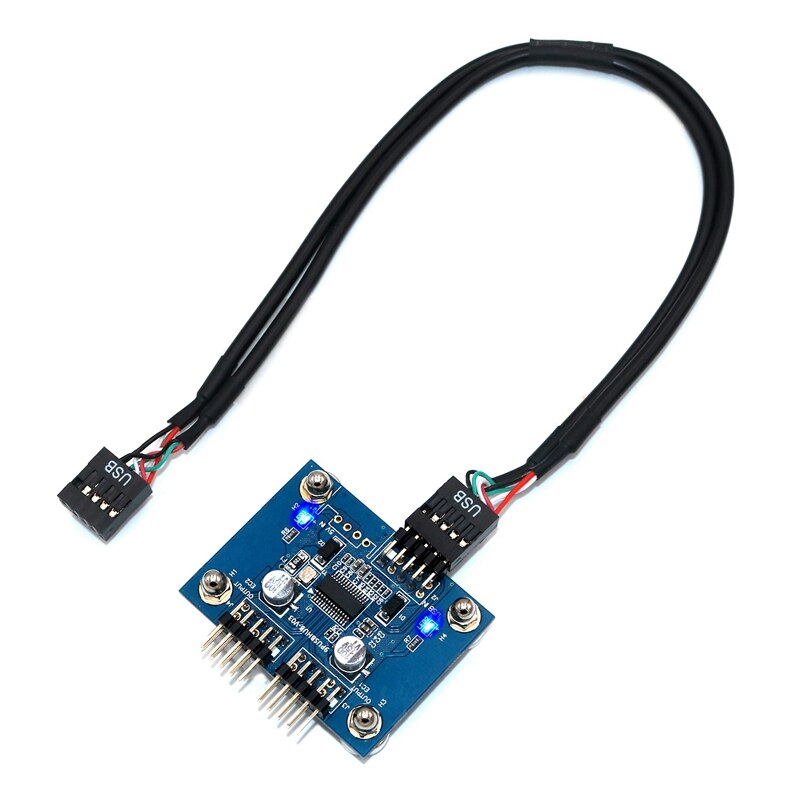 Módulo concentrador USB 2,0 de 3 puertos con Base magnética para escritorio, teclado, ratón, unidad Flash USB