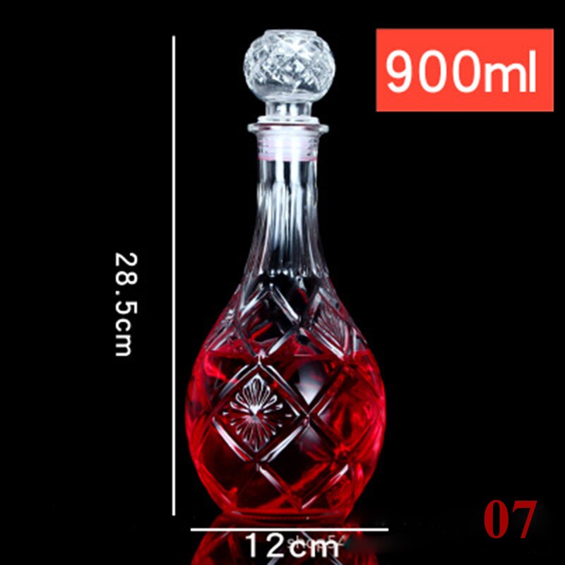 1 Pcs small size classical whiskey wine glass bottle clear wine Decanter GLA-140: 07
