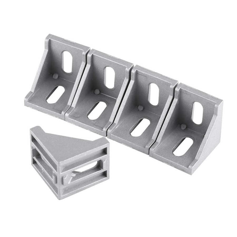 5pcs Aluminum Alloy L Shape Corner Bracket Right Angle Brace Fastener 40x40mm