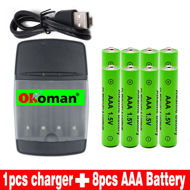 AAA 2100mah 1.5V alkaline rechargeable battery for LED light electric toy battery and four-slot alkaline battery charger: White
