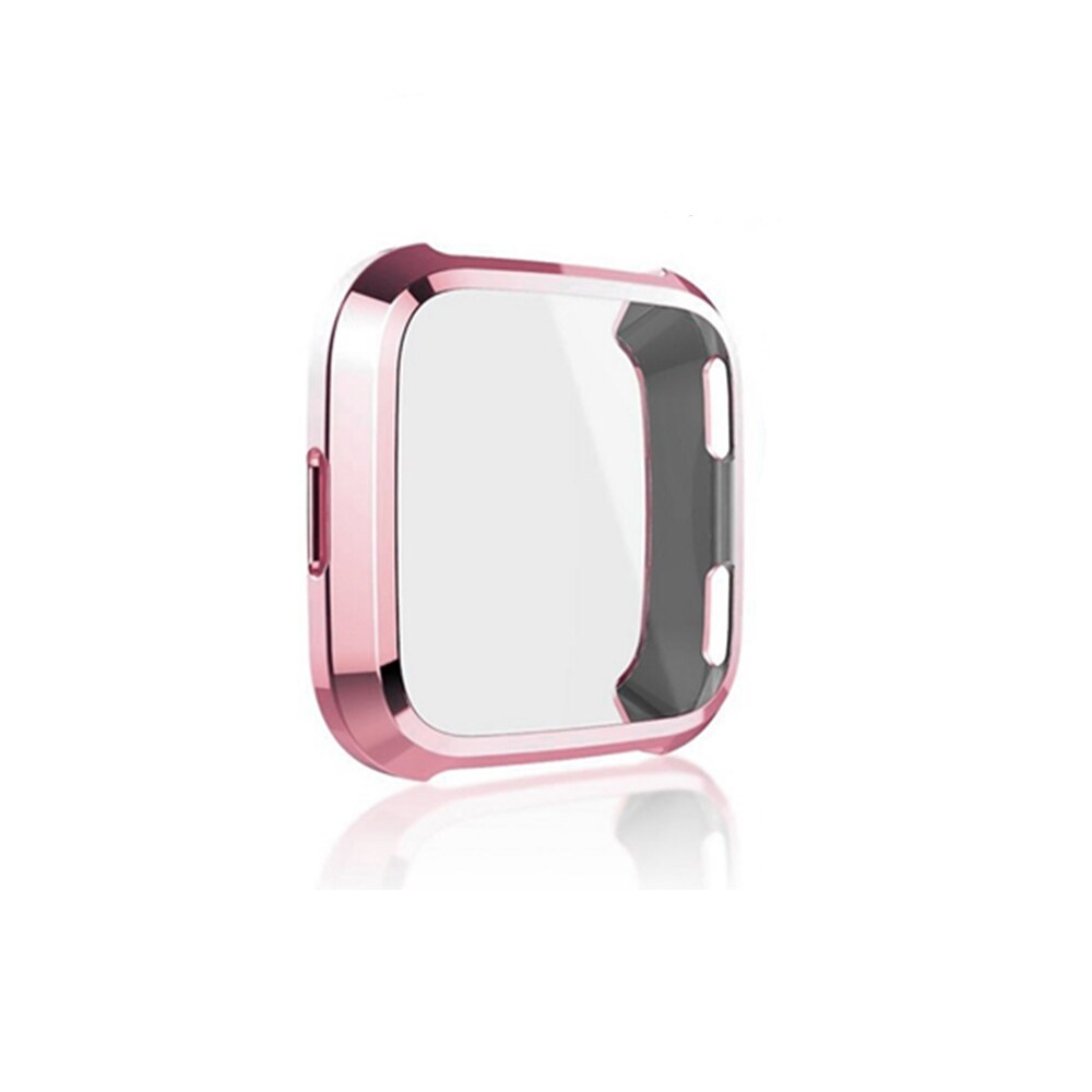 Smart Accessoires Voor Fitbit Versa Band Case Cover TPU Beschermende Shell Voor Fit Bit Versa Lite Protector Frame Protector Mouw: Pink / Fitbit Veras