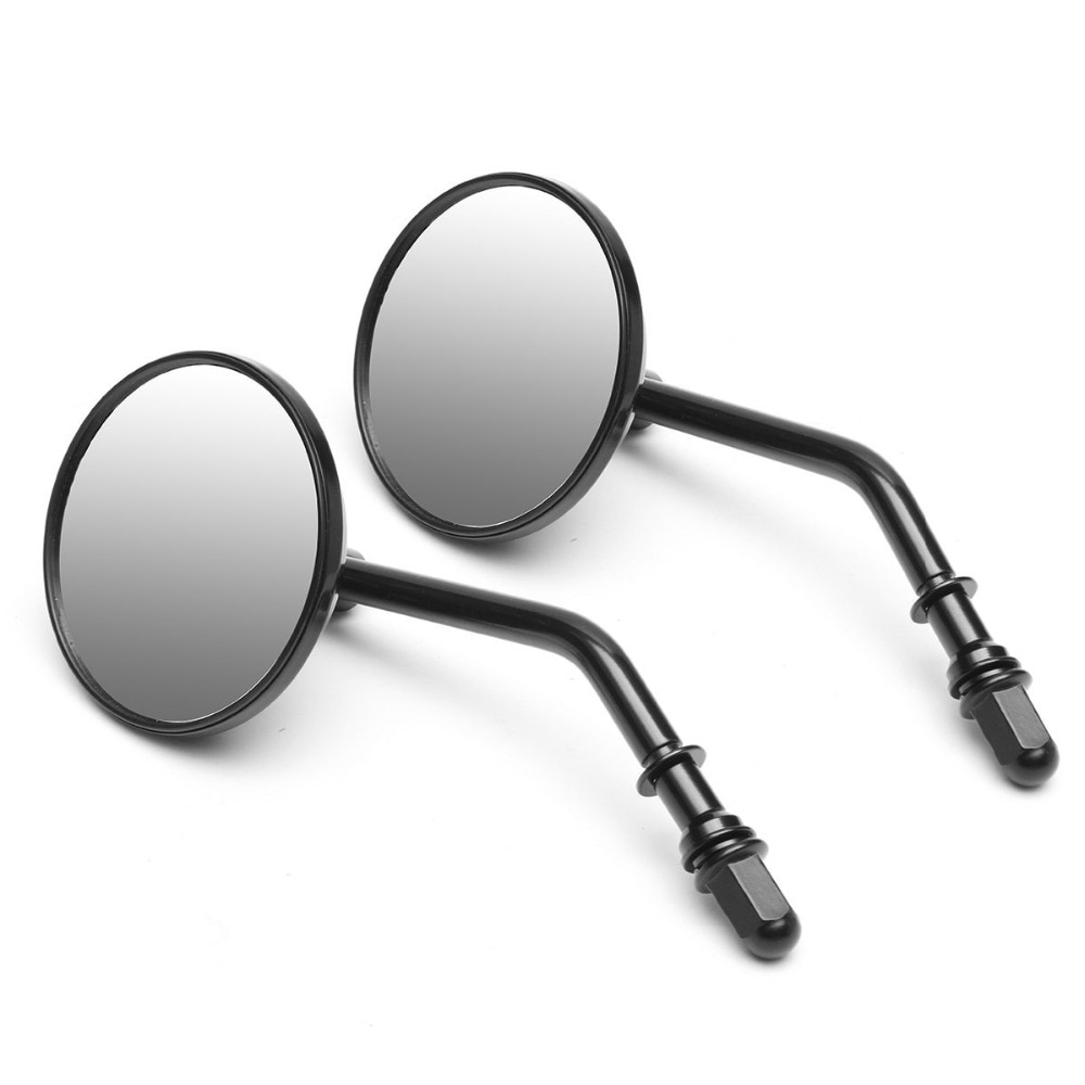 Rétroviseur rond noir/Chrome de moto, pour Harley Sportster 883 1200 Iron 883 Softail Dyna