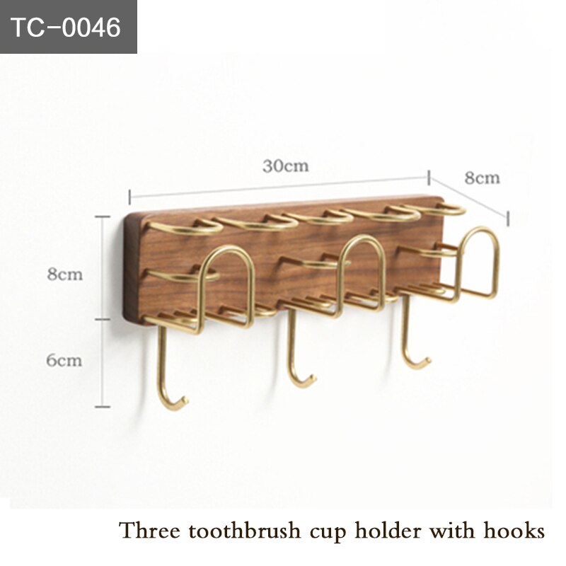 Multifunctionele tandenborstel bekerhouder wandhanger tandenbekerhouder mondbekerrek gratis perforatie: Tc-0046