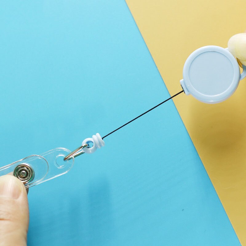 2cm 8 Colors Retractable Badge Holder Pull ID Card Badge Holders For Nurse Student Hospital Office