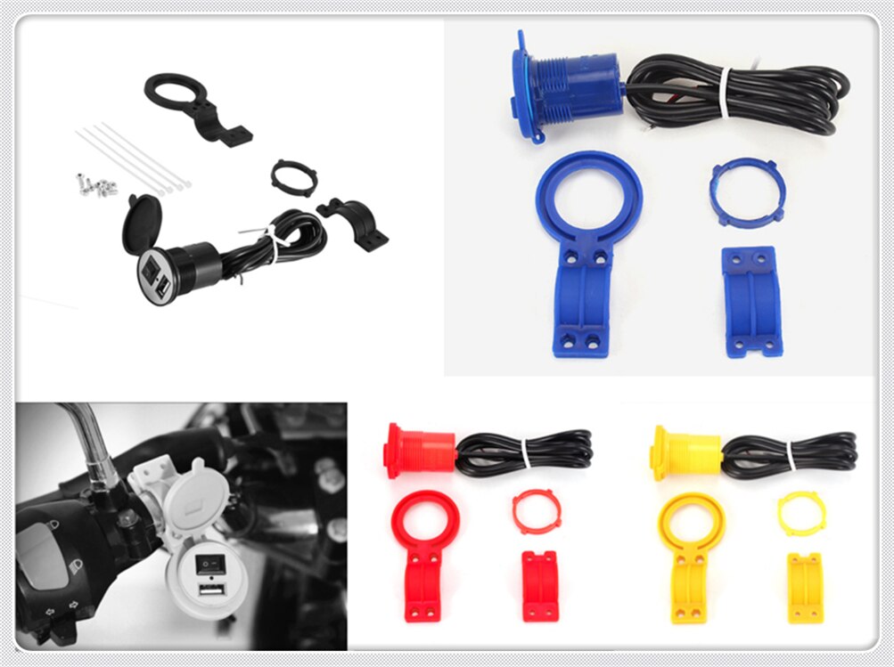 Motorcykel universal biltelefon usb oplader strømadapter stik til ducati 999 s r diavel carbon  s4rs streetfighter  s 848