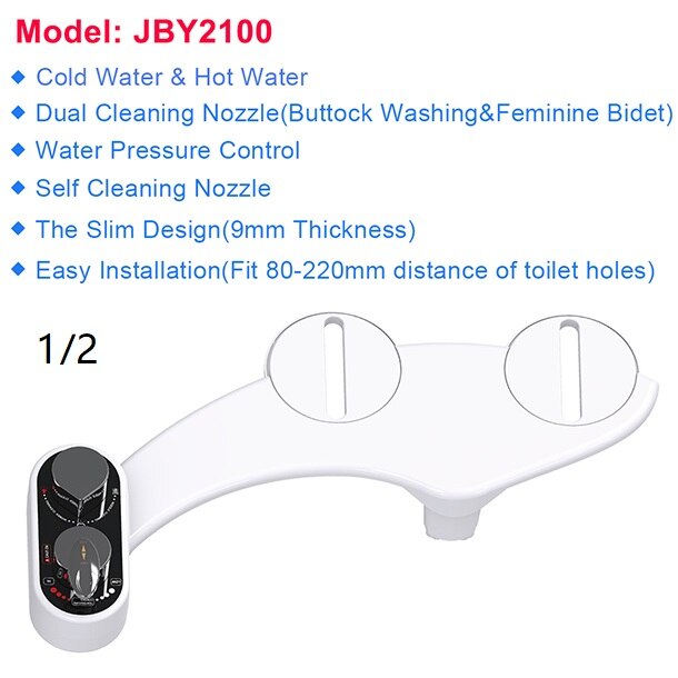 Zelfreinigende Bidet Vrouwelijke Wc Waternevel Wc Douche Toilet Seat Verwarmd Water Voor Toilet Met Verstelbare Waterdruk: 2100