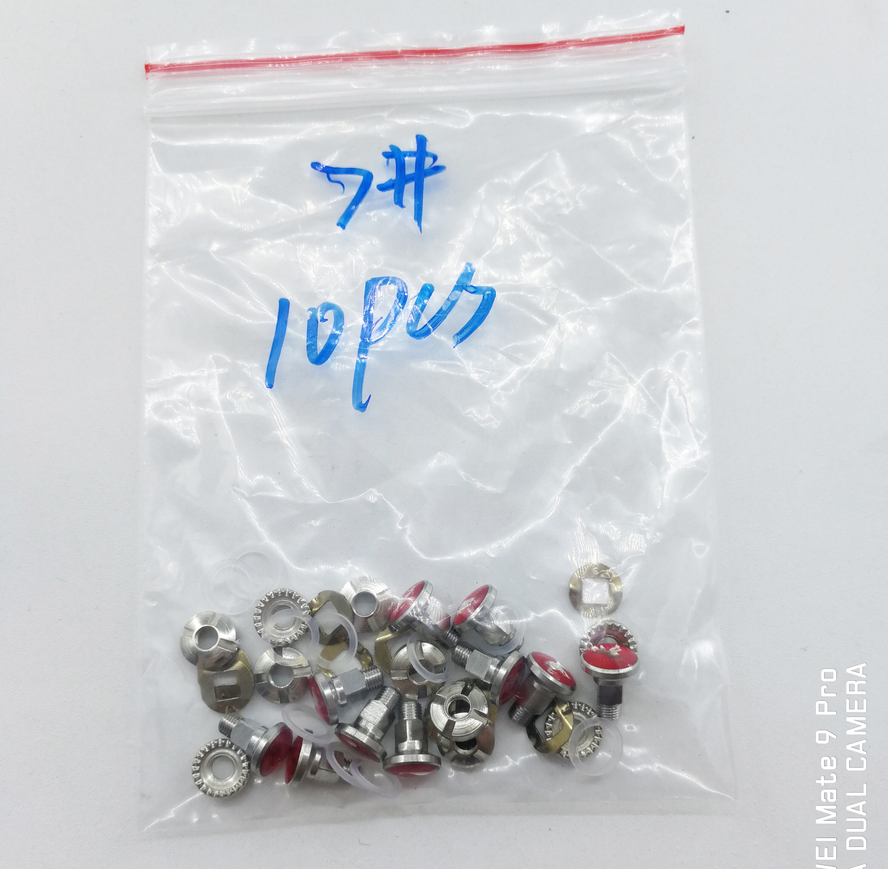 5/20/100 stks/pak 7mm Haar schaar vervangende onderdelen set van schaar schroef systeem met wasmachine