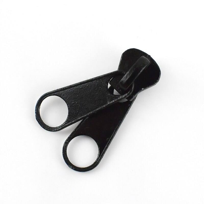 Meetee 5Pcs 10# Double Sided for Resin Zippers Head Zipper Slider Clothes Sewing Zips Puller Replaceable Accessories Repair Zip: 1
