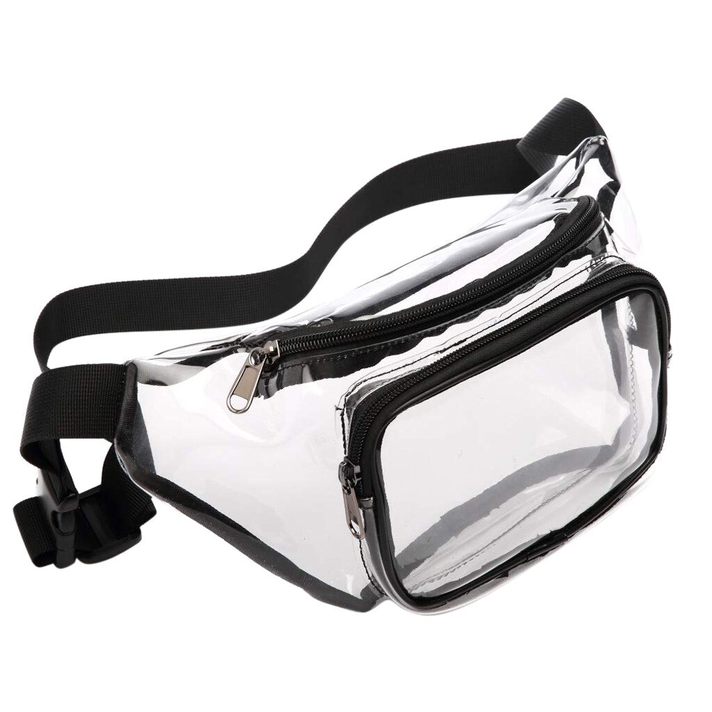 Frauen Transparent PVC Klar Zipper Taille Fanny-Pack Gürtel Tasche Dame Tragbare Reise Hüfte Bum Tasche Neue Stil: Default Title