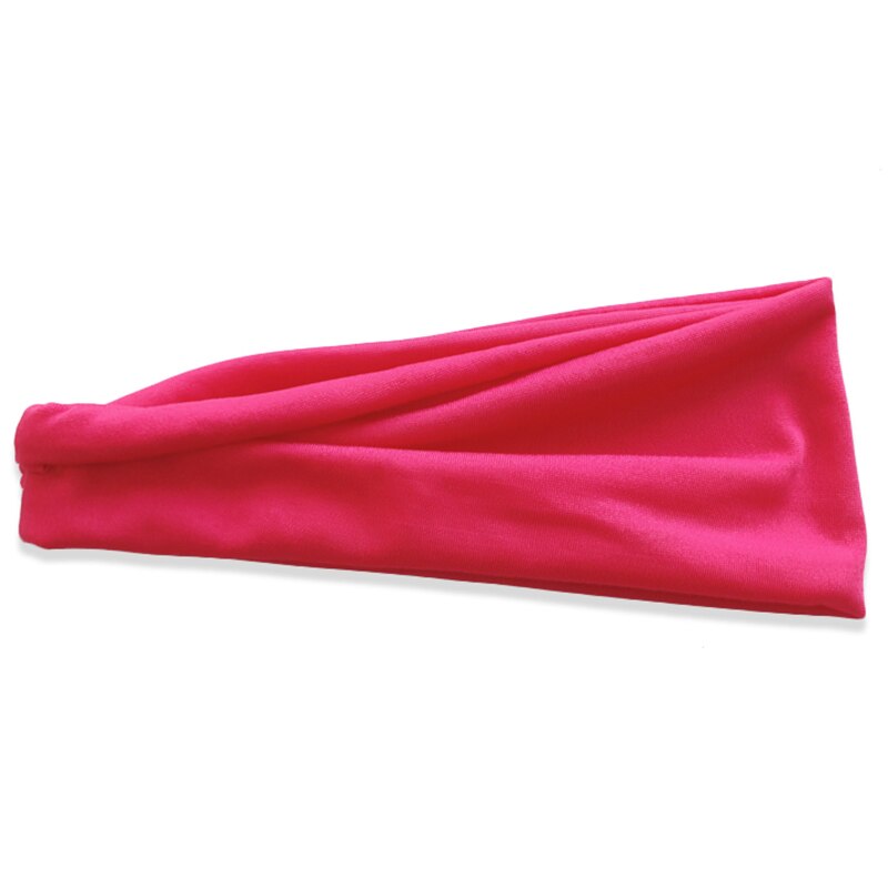 1 Pcs Absorberende Fietsen Yoga Sport Zweet Hoofdband Mannen Zweetband Voor Mannen En Vrouwen Yoga Haarbanden Hoofd Zweet Bands sport Veiligheid: Rose Red