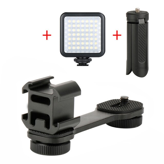 Mount adapter For Gimbal Zhiyun Smooth 4 Snoppa Atom Shoe Mount Adapter Microphone Bracket for DJI Osmo Mobile 3 Osmo Pocket: Blue