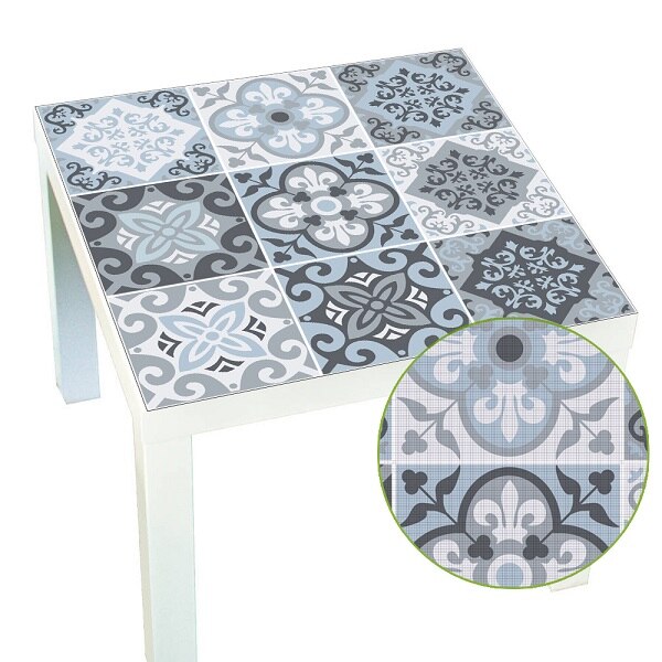 Mandala indisk bord klistremerke pvc vanntett matt deksel til restaurant spisestue avtagbart selvklebende kontaktpapir gjør-det-selv hjemmeinnredning: 004