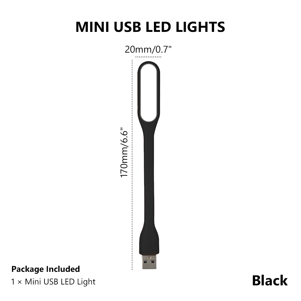 Portable USB 5V LED Reading Lamp Mini Book Light Foldable Camping Night Lights Table Lamps For Power Bank PC Notebook Laptop: Orange