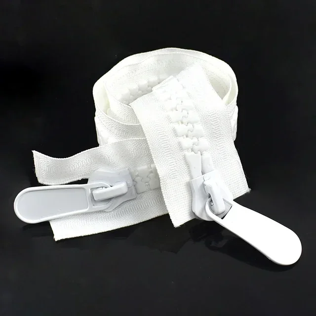 1 pezzo 20 # Cerniera extra larga in resina Doppio cursore Cerniere fuori misura aprire-fine per cucire giacche, tende, decorazioni per indumenti, accessori con cerniera: Ottone antico / Option3