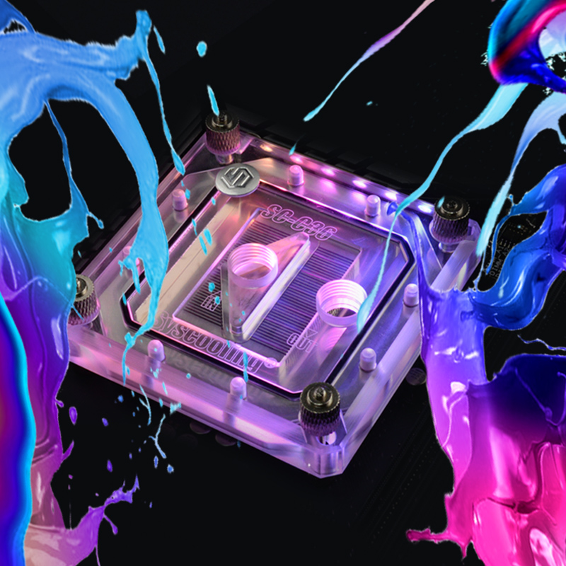 Syscooling CPU Water Block SC-C36 for INTEL LGA1150 1151 1155 1156 5V RGB Water Cooling