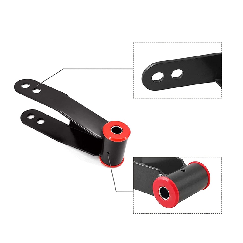 2 Inch Rear Lowering Shackle Kit For Chevy Silverado &amp; GMC Sierra 1500 C1500 Replaces 410520