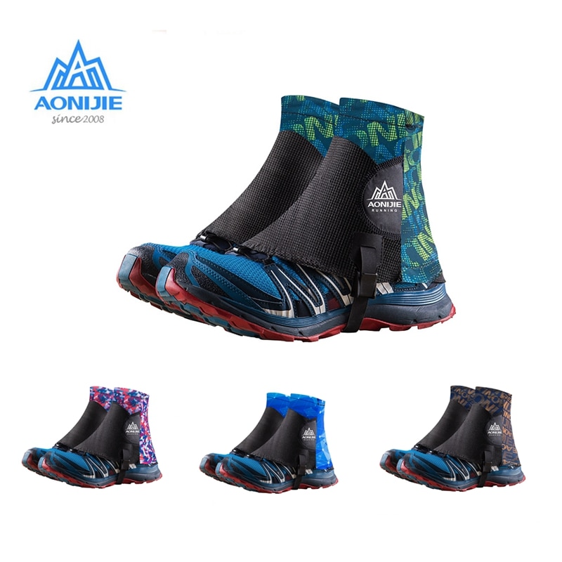 AONIJIE-Zapatillas de Trail Running Unisex, altamente protectoras, a prueba de arena, zapato para exteriores, cubiertas reflectantes para triatlón, Maratón, senderismo, E941