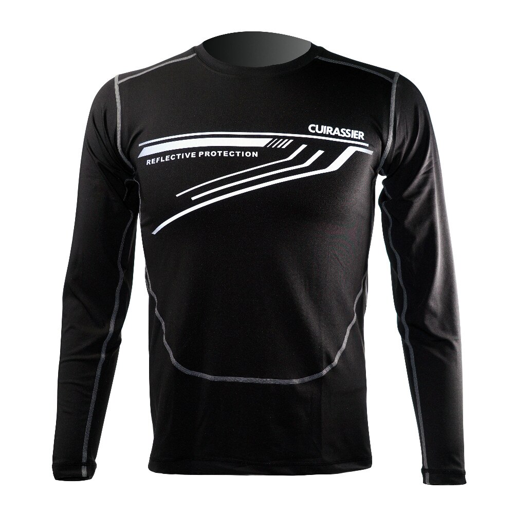 Cuirassier High Reflective LED Bright Quick Dry Underwear Motorcycle Skiing Armor Moisture absorption Winter Warm Shirts Men's: CUIRASSIER-T01-XL