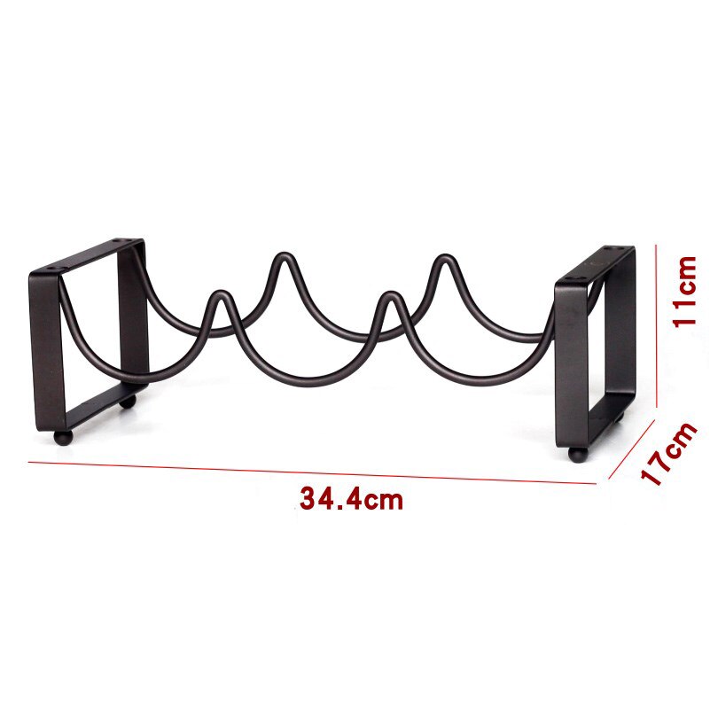 Red Wine rack European style wrought iron restaurant decoration wine frame stacking wine bottle rack bar display stand mx9111045: 3 bottle rack