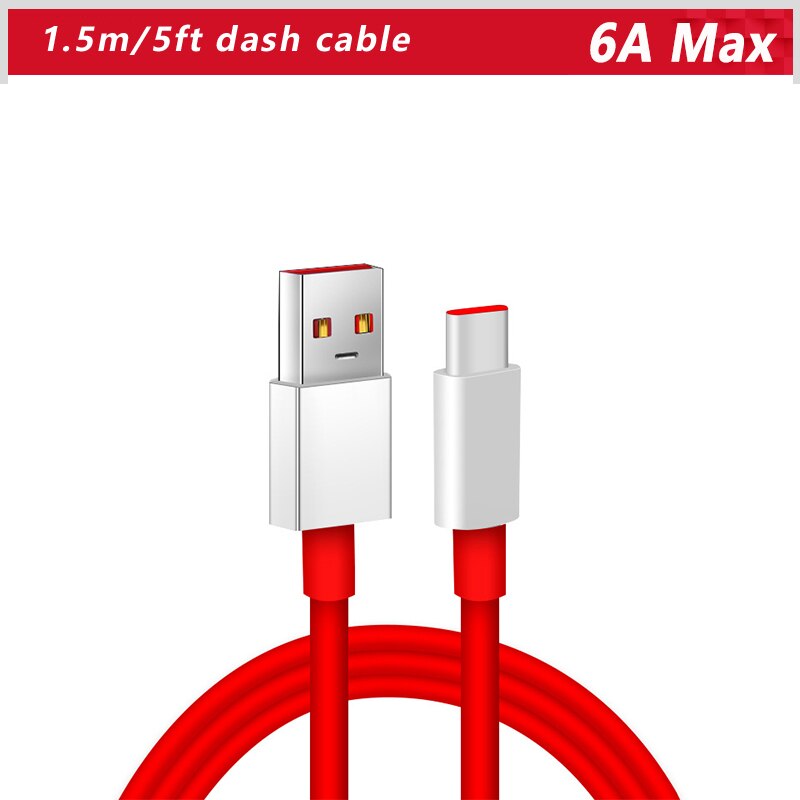 Til oneplus nord warp charge type-c dash kabel 6a hurtig opladning usbc cabo til en plus 8 7 pro 7t 7 t 6t 6 5t warp oplader kabel: 1.5m(4.9ft)