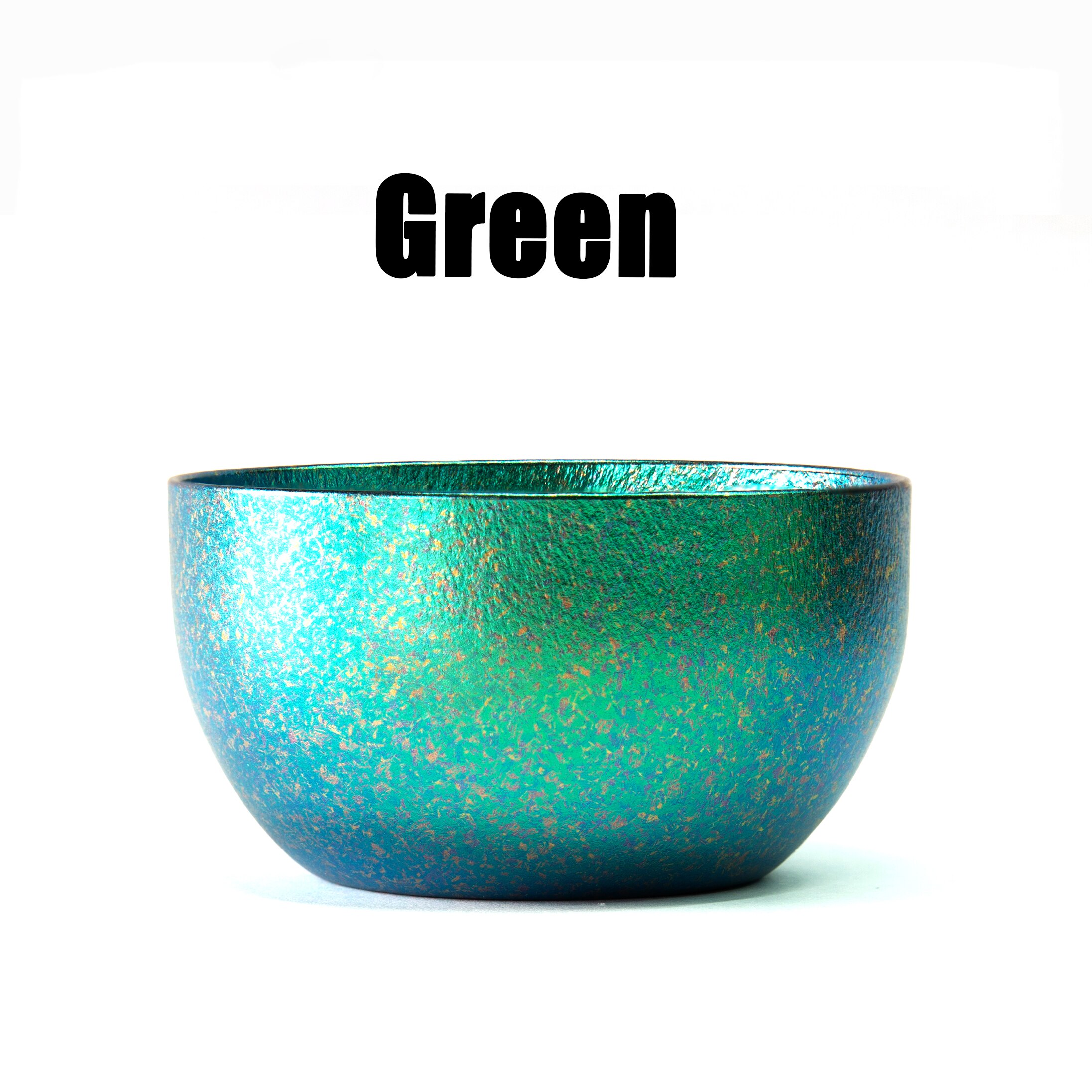 Tito Pure Titanium Thee Cup Titanium Legering Thee Kom Titanium Wijn Cup Dubbele Titanium Cup Titanium Water Cup: Green