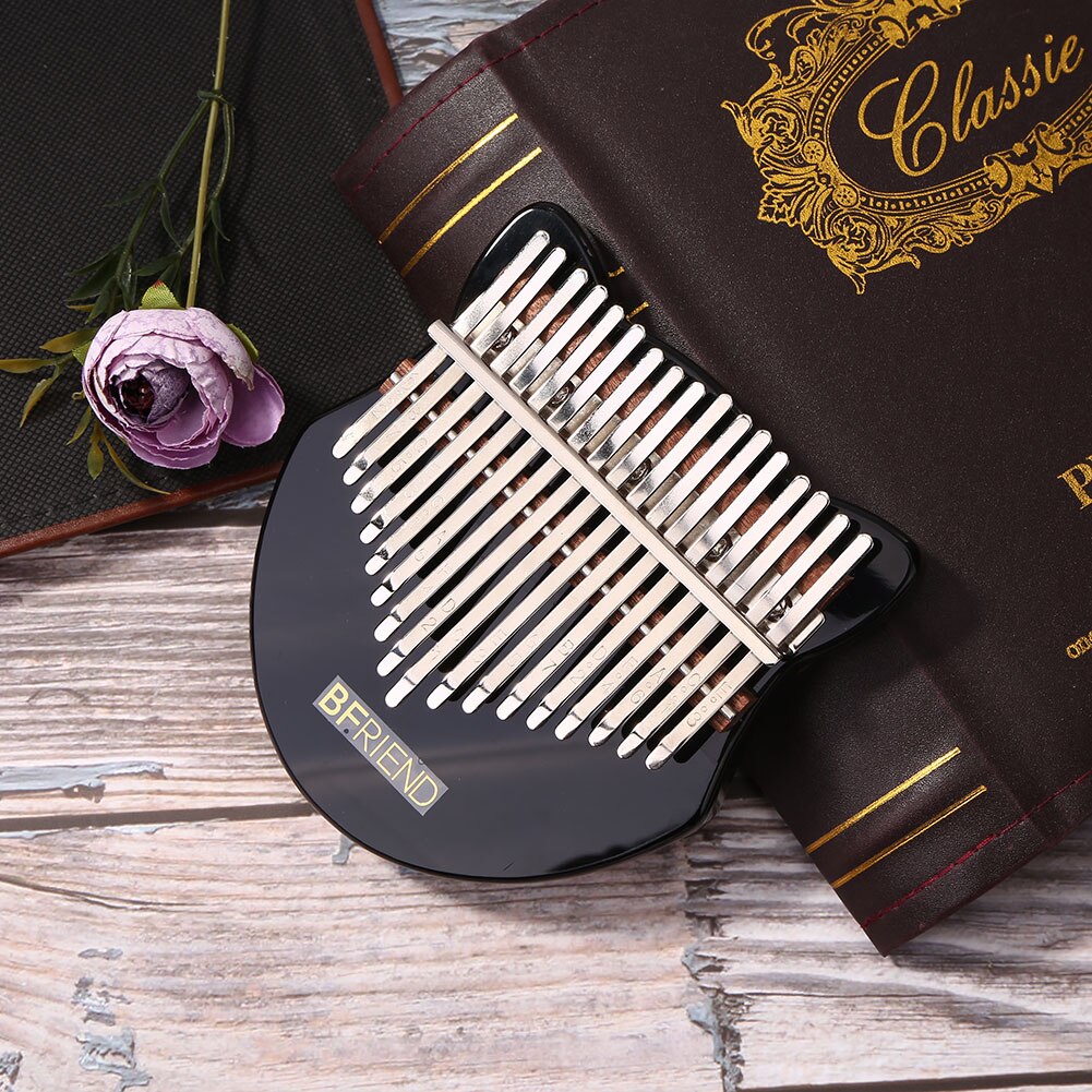Muziekinstrument duim piano acryl kalimba muziekliefhebbers mbira 17 toetsen kristal speelaccessoires voor beginners