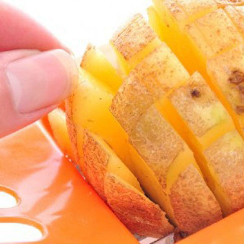 Stainless Steel Vegetable Potato Slicer Cutter Chopper Chips Making Tool Potato Cutting Fries Tool Kitchen Accessories