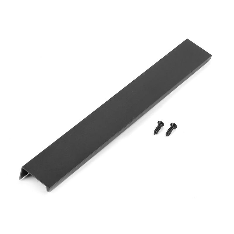 Modern Kitchen Cabinets Long Hidden Dark Handle Aluminum Alloy Open Hole Drawer Edge Black Wardrobe Door Handle 37ME