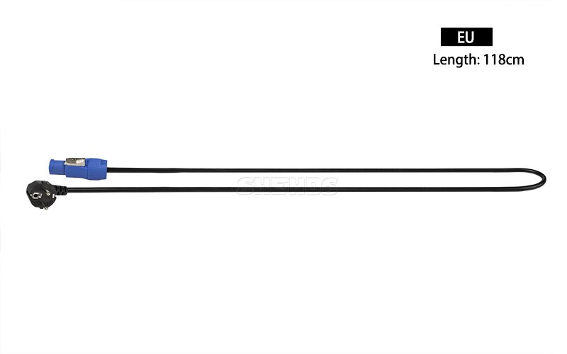SHEHDS Mobiele Powercon Connector Stekker Connector Blauw/Wit Voor LED Par \ Moving Head/COB Par LED power Cable Plug socket: EU PLUG