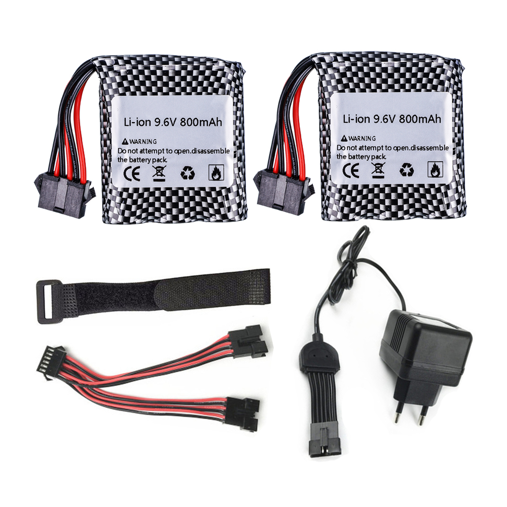 9,6 V 800mAh Li-Ion Akku Für 9115 9116 S911 S912 hoch Energie RC Lkw RC Auto 9,6 v batterie 16500 6P-SM stecker: Grün