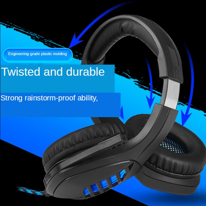 【eu-stik】 autonom r & d ulovlig model  ps4 headset-kabel skinnende øre mikrofon mundstykke