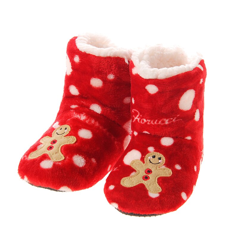 Mntrerm Kids Meisjes Jongens Kerst Sneeuwvlok Slipper Schoenen Critter Kids Bootie Slipper Winter Huis Boot Sokken 3-12 Jaar oude