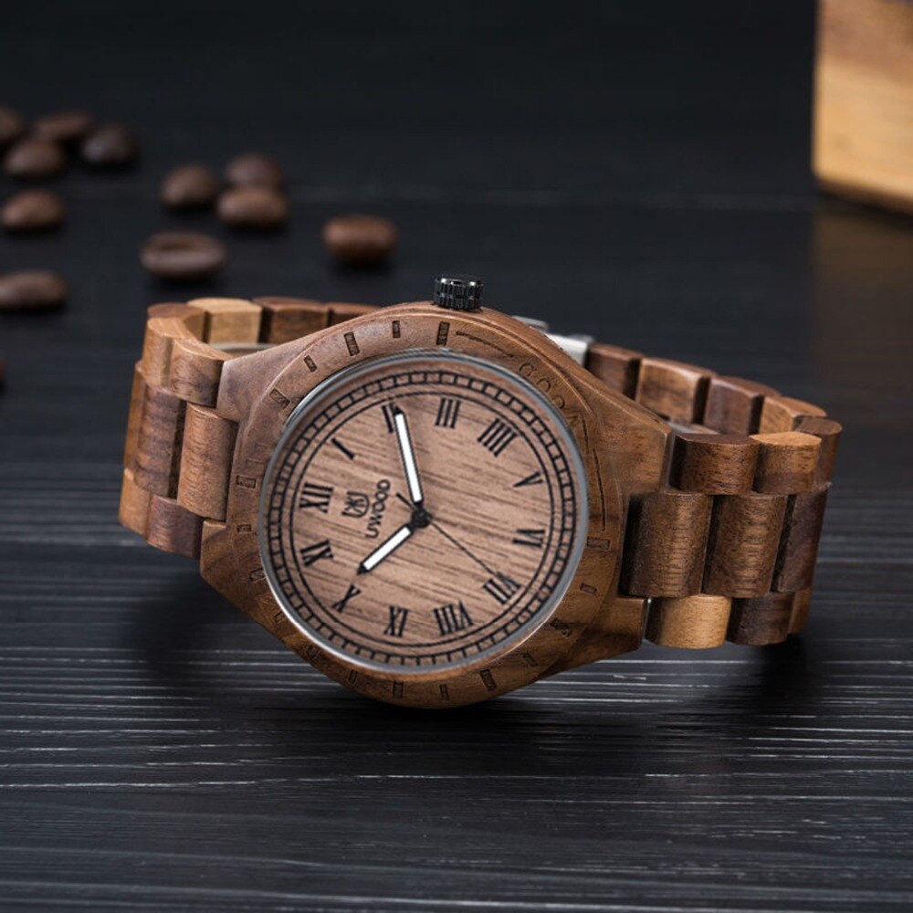 casual horloge natuurlijke zeldzame houten horloge met mannen temperament horloge natuur charm horloge